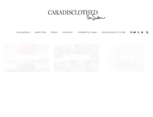 Tablet Screenshot of caradisclothed.com